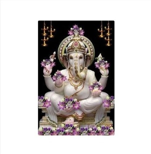 Eco-Friendly Makrana Marble Ganesh Statue