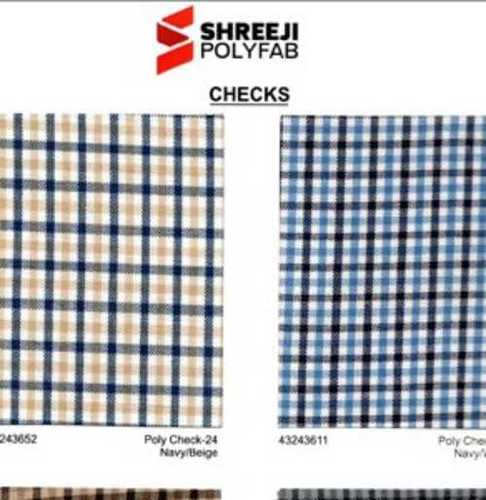 Cotton Poly Check Fabric