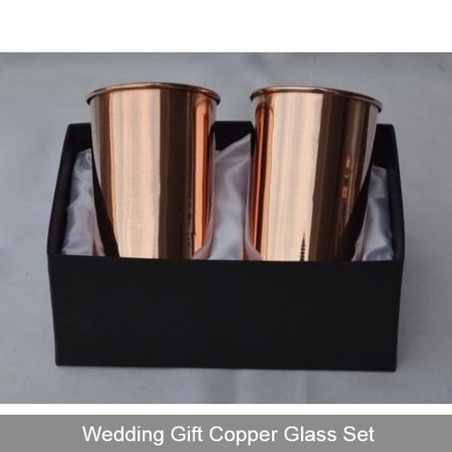 Wedding Gift Copper Glass Set