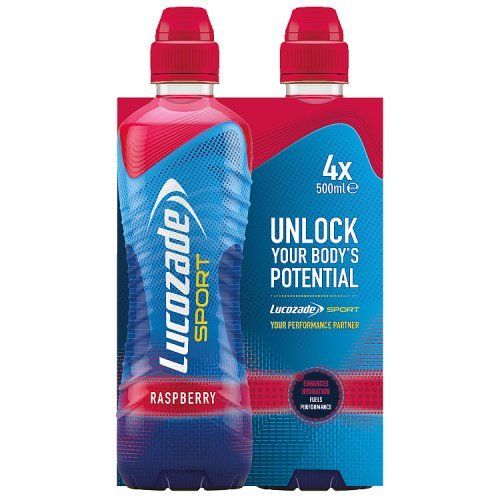 Lucozade Sport Raspberry Drink (4 x 500ml)