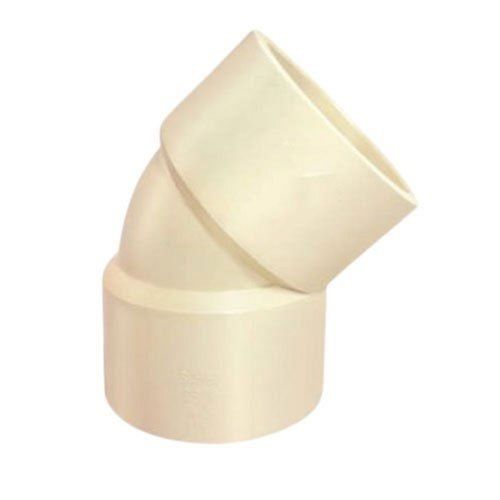 White 6 Inches Round 45 Degree Cpvc Pipe Elbow