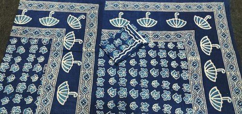 Hand Block Printed Bedsheet With Pillow Cover