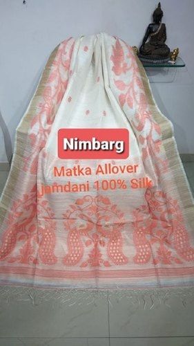 Matka All over Jamdani Silk Saree