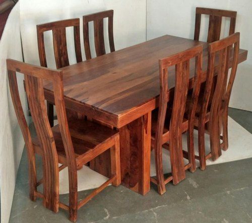 Painted Wood Dining Table Set (Sheesham)