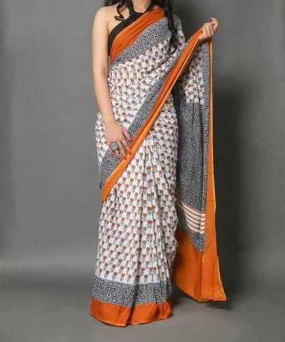 All Check Pattern Ladies Designer Cotton Saree