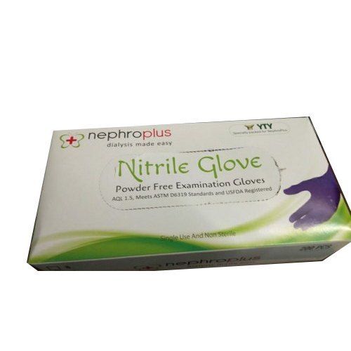 Blue Powder Free Examination Nitrile Gloves