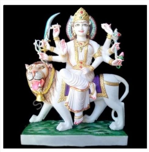 marble durga statue