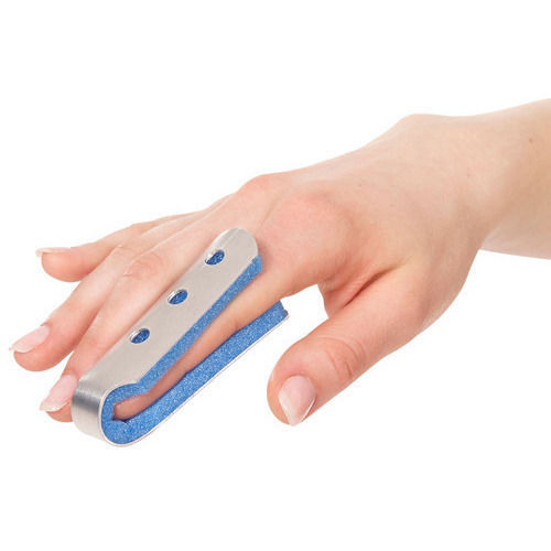 Silver Soft Texture Finger Cot Splint