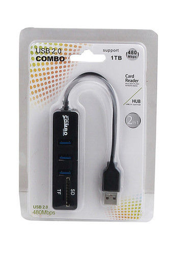 Speed Usb 2.0 3 Port Hub With Card Reader 480 Mbps Application: Computers