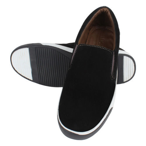 Summer Casual Black Slip-On Shoes