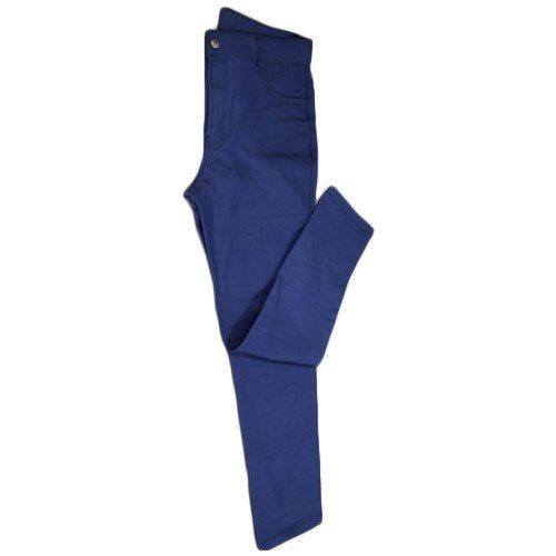 Blue Riding Breeches With Self Knee Patch