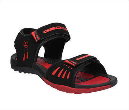 Black Tpr Phylon Red Sports Sandals