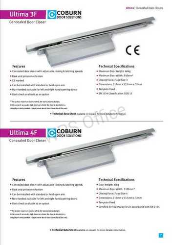 Ultima 3F Aluminium Door Closer