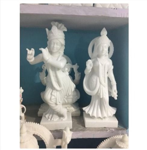 Durable Hand Crafted Marble Radha Krishna Statue