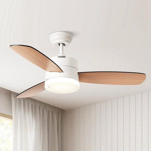 Smart 3 Blades Designer Led Ceiling Fan Blade Material: Woode