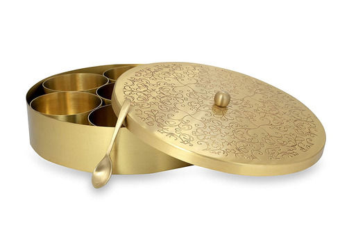 Metal Pure Brass Masala Box