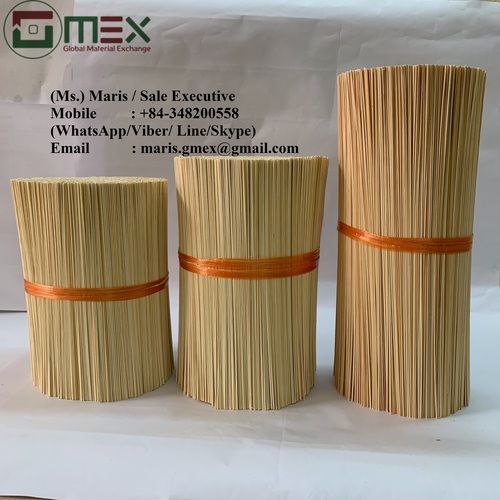 White Color Round Bamboo Sticks