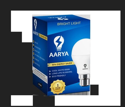 White Led Bulb (Aarya) Body Material: Aluminum