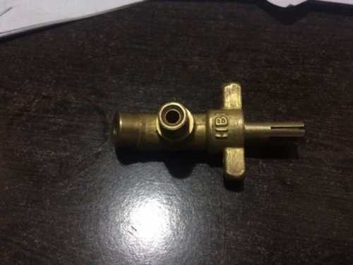 Brass Gas Cock - Polished Finish, Golden Color with Attractive Pattern and Fine Finish | Single Handle Design