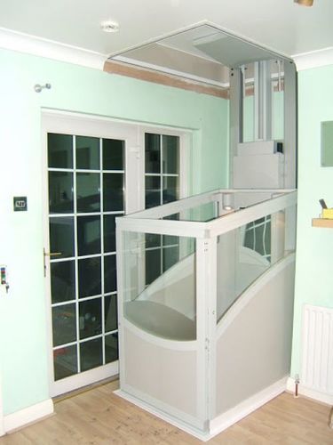 Stainless Steel Electric Residential Compact Home Through Floor Lift