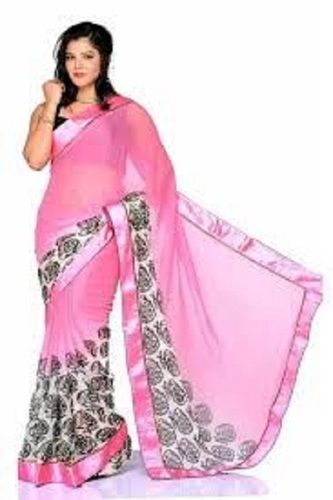 Party Wear Crepe Saree