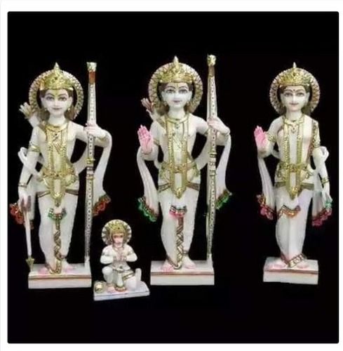 Easy To Clean Ram Darbar Marble Statue