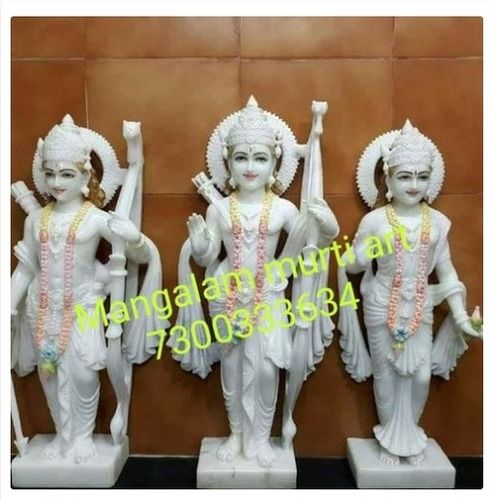 Eco-Friendly Ram Darbar White Marble Statue