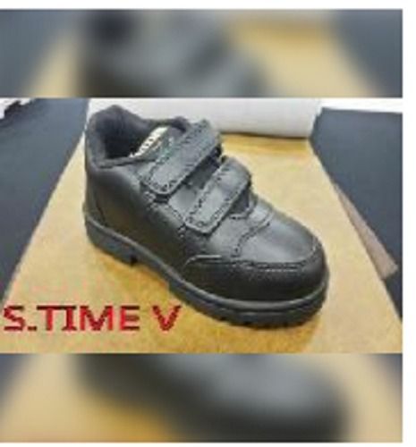 Breathable Boys School Black Shoes