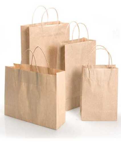 All Brown Color Paper Carry Bags