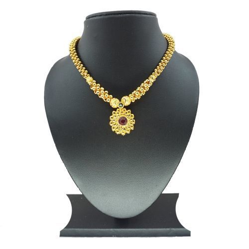 Closely-Placed Golden Balls Thick Thushi Necklaces Gender: Women'S