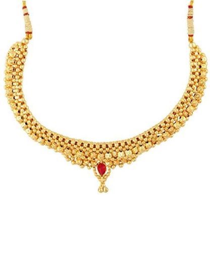 Closely-Placed Golden Balls Thick Thushi Necklaces Gender: Women'S