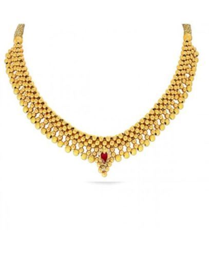 Closely-Placed Golden Balls Thick Thushi Necklaces Gender: Women'S