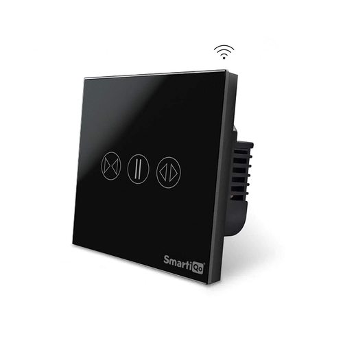 Smartiqo Wifi Curtain Touch Switch - Color: Black