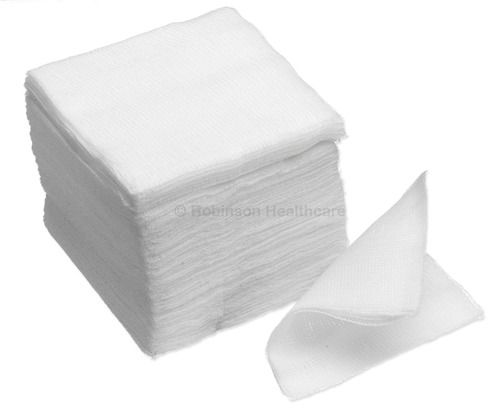 White Skin Friendly Gauze Swab