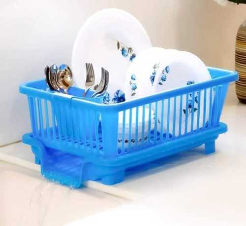 Blu Plastic Dish Drainer Rack