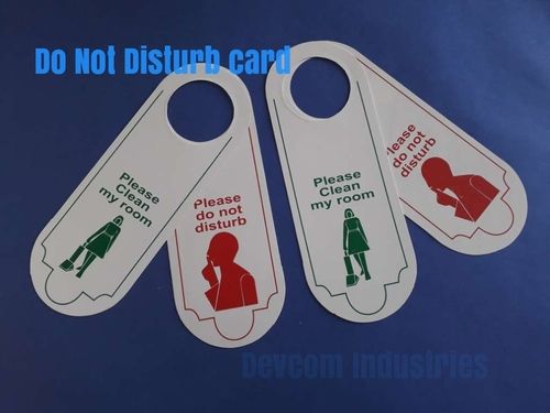 Do Not Disturb Card For Hotels