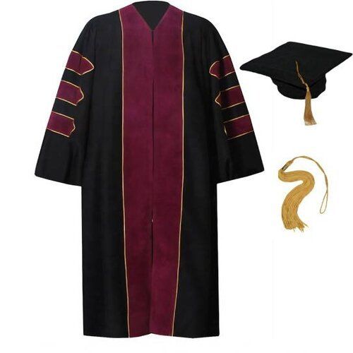 Skin Friendly Graduation Gown Collar Style: Wing Tip