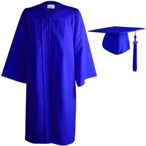 Smooth Finish Graduation Gown Collar Style: Cutaway at Best Price in ...