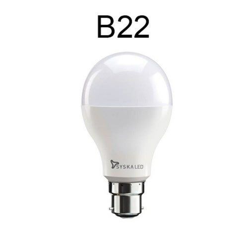 White Syska Ultra Bright 3 Watt B22 Base Led Bulbs