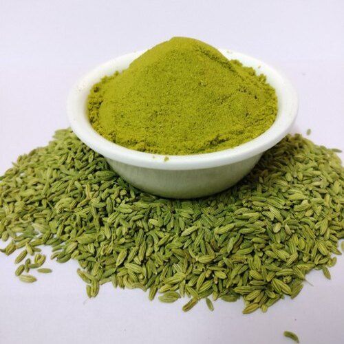 Fennel Powder - Food Grade, Green Color, Raw Processing | FSSAI Certified, Natural Taste, Non Harmful for Cooking and Human Consumption