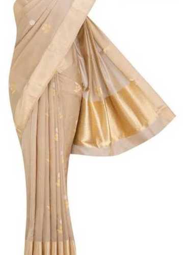 Plain Ladies Tussar Silk Saree