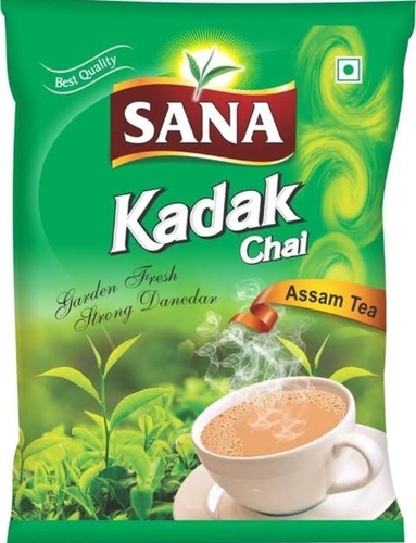 Organic Assam Tea Powder - Double-fermented, Fssai Certified, 1 Year Shelf Life, Plastic Pouch | Health Tea, Dried Form, Smooth & Strong Masala Flavor