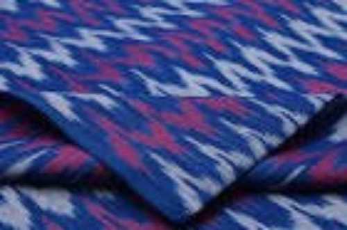 Navy Plain Cotton Handloom Fabric