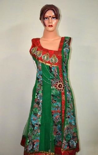 Various Colors Are Available Women Sleeveless Anarkali Kurtis