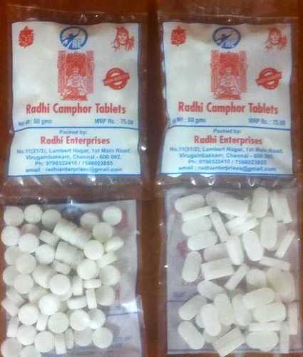 Natural And Pure Camphor Tablets