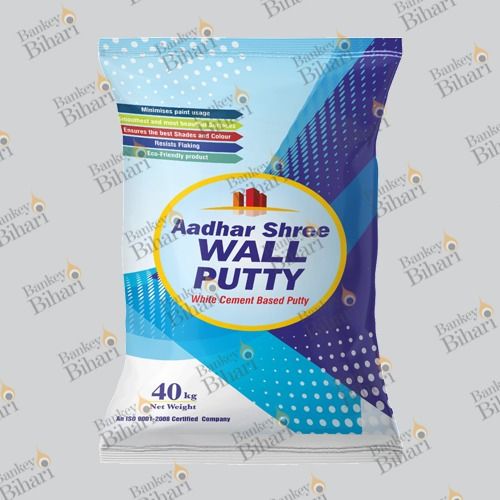 Mulicolor Resealable Laminated Wall Putty Packaging Bags