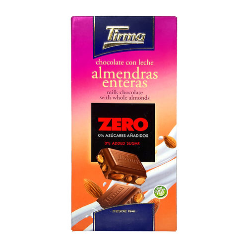 Dark Tirma Choc Zero Chocolate With Almond 125 Gm