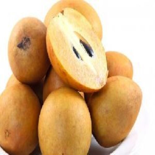 Sapota Fruit - Whole, Round and Oval Shape, Sweet Natural Taste | Food Grade, Organic Quality, Non Harmful Storage