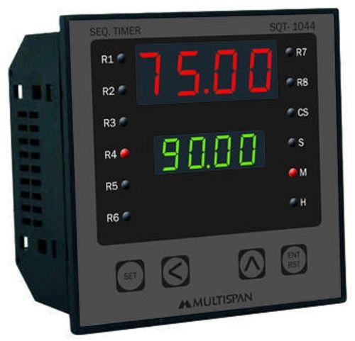 Black Single Phase Digital Sequence Timer