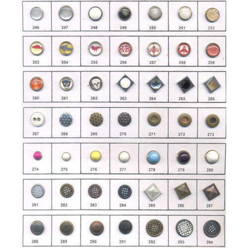 Silver 1-10 Gm Plastic Garment Button